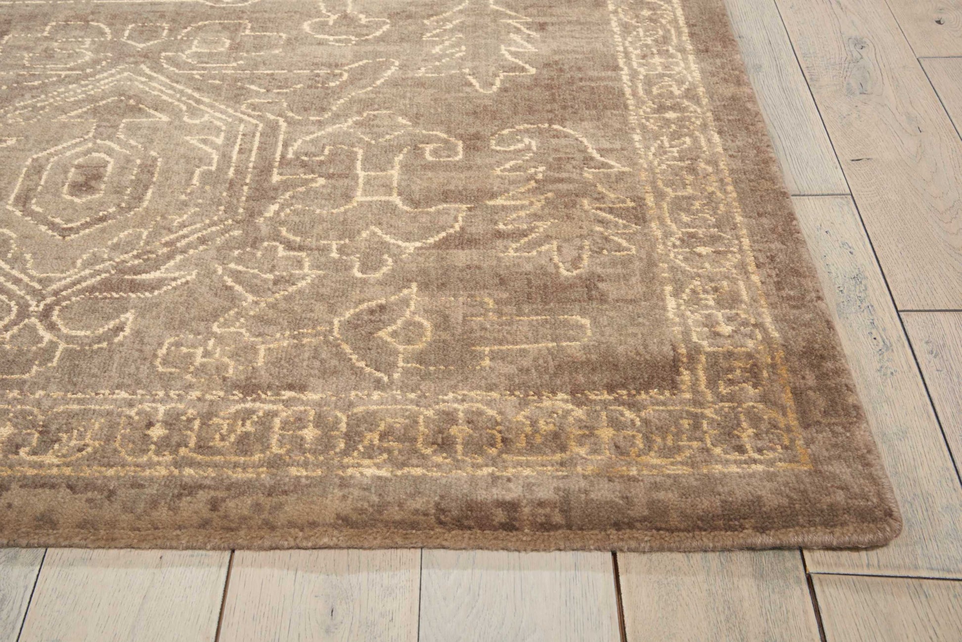 Nourison Home Silken Allure  Taupe  Traditional