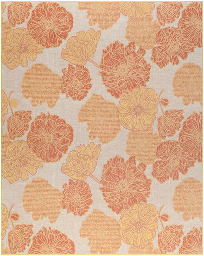 Nourison Home Garden Oasis GOA04 Coral Contemporary Power-loomed Rug