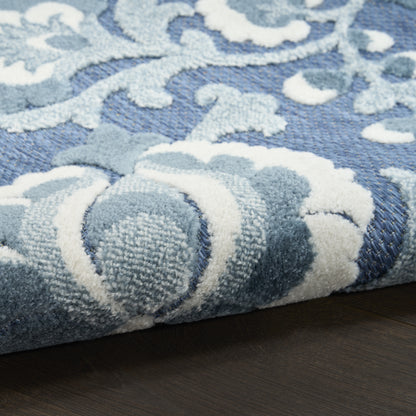 Nourison Home Aloha  Blue  Contemporary