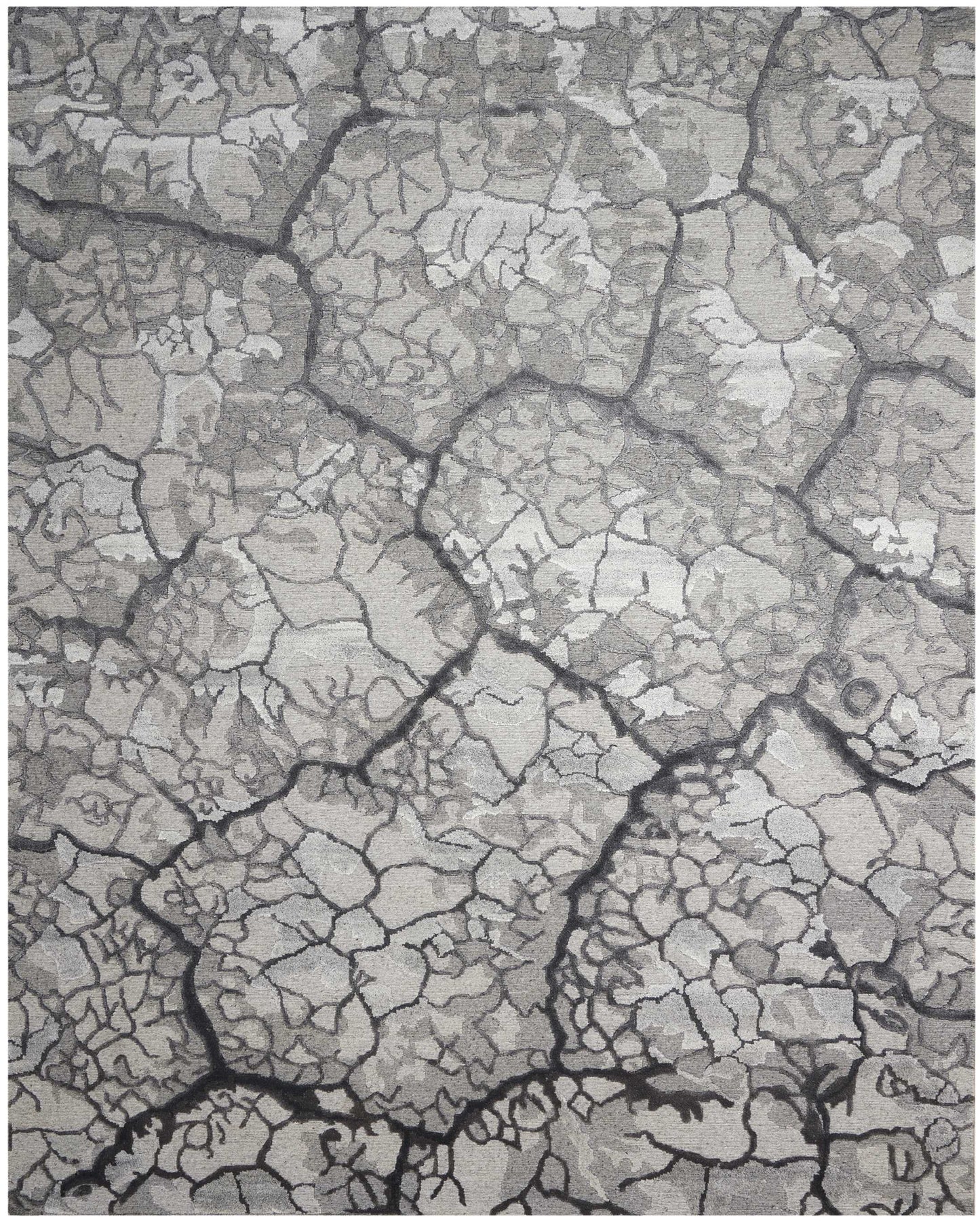 Nourison Home Divine DIV01 Charcoal Contemporary Hand Knotted Rug