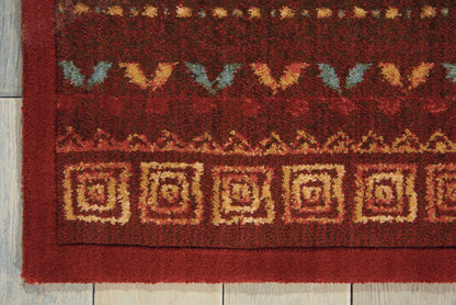 Nourison Home Radiant Impression  Crimson  Traditional
