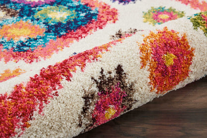 Nourison Home Nomad  Ivory Pink  Transitional