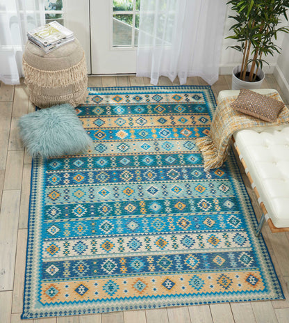 Nourison Home Madera  Light Blue  Transitional