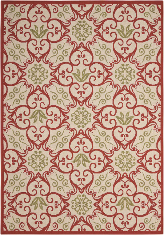Nourison Home Caribbean  Ivory Rust  Transitional