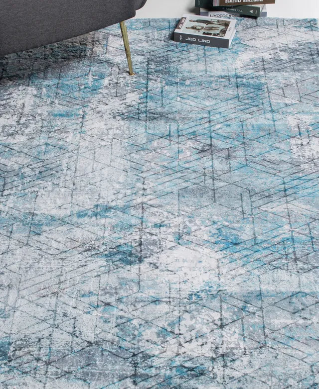 Kas Roxy 2805 Blue Grey Transitional Machine Woven Rug