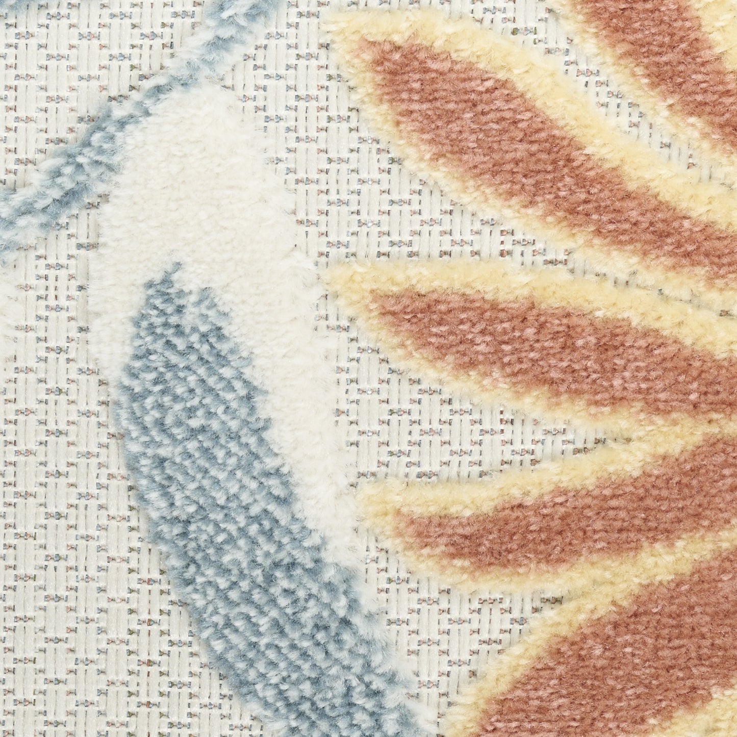 Nourison Home Aloha  Ivory Rose  Contemporary