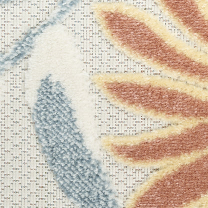 Nourison Home Aloha  Ivory Rose  Contemporary