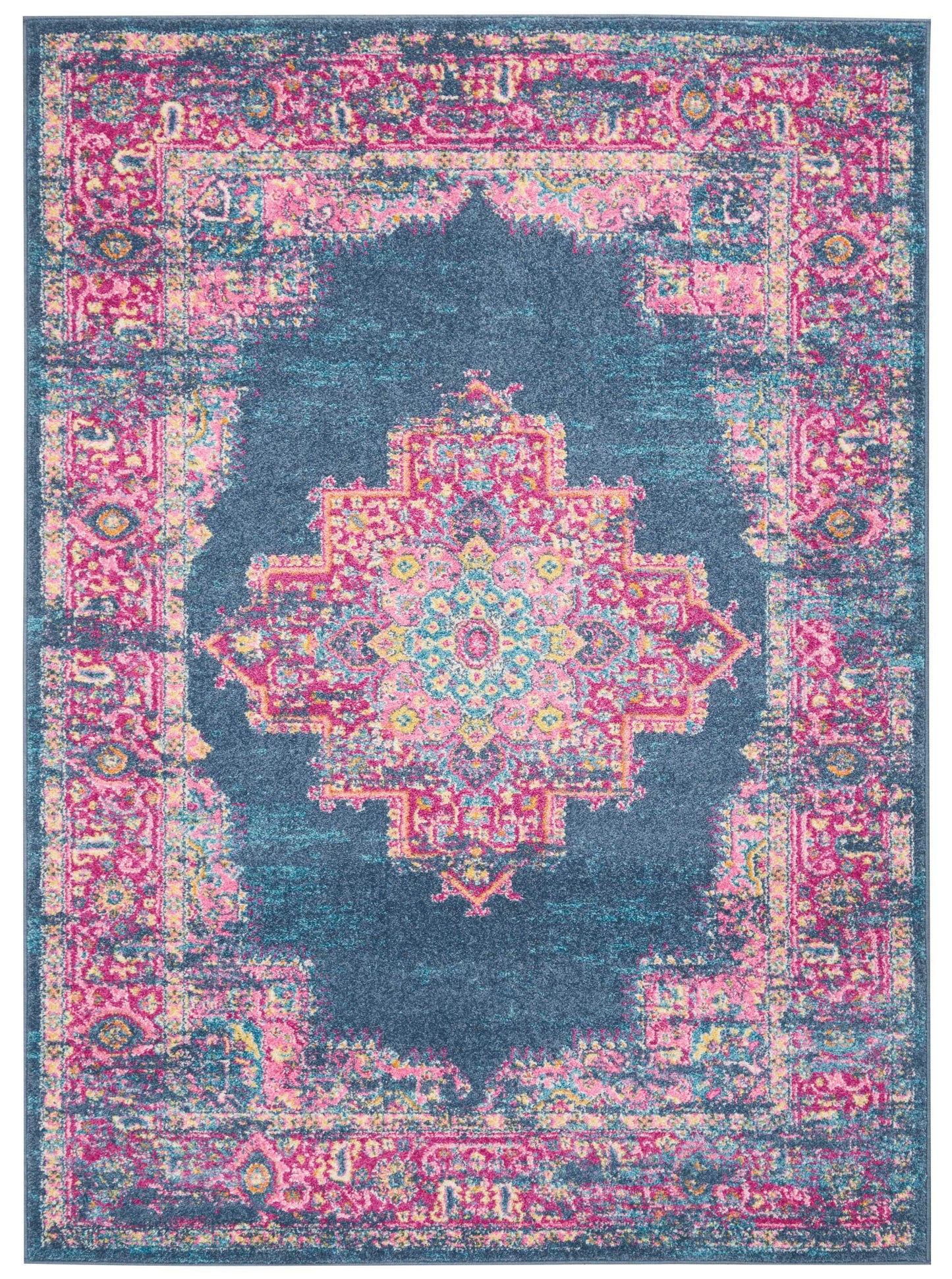 Nourison Home Passion PSN03 Blue Transitional Power-loomed Rugs