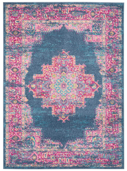 Nourison Home Passion PSN03 Blue Transitional Power-loomed Rugs