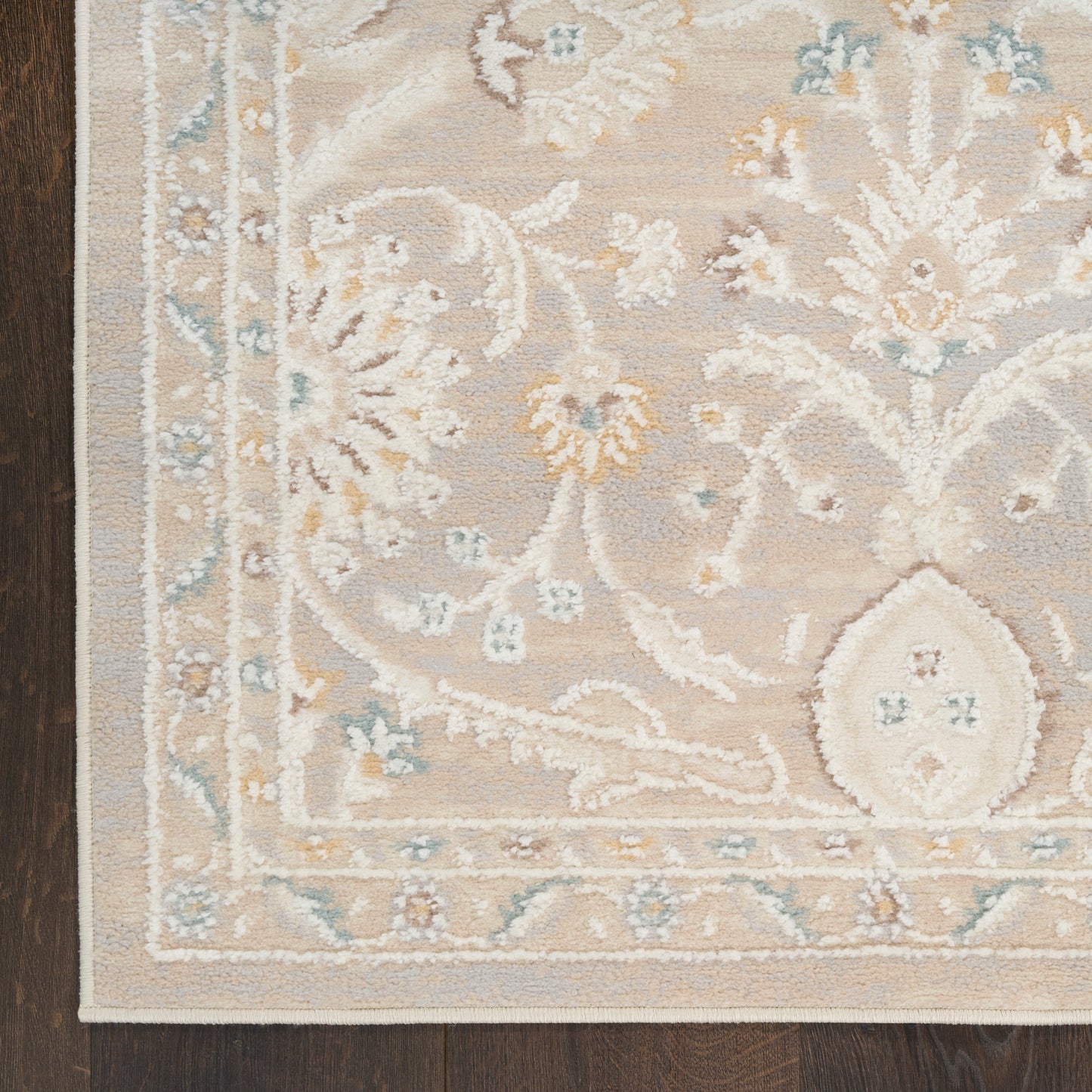 Nourison Home Isla  Light Grey  Traditional
