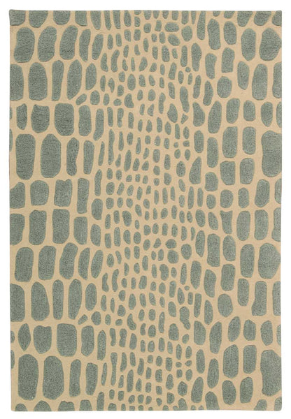 Michael Amini Zambiana MA403 Aqua Contemporary Tufted Rug