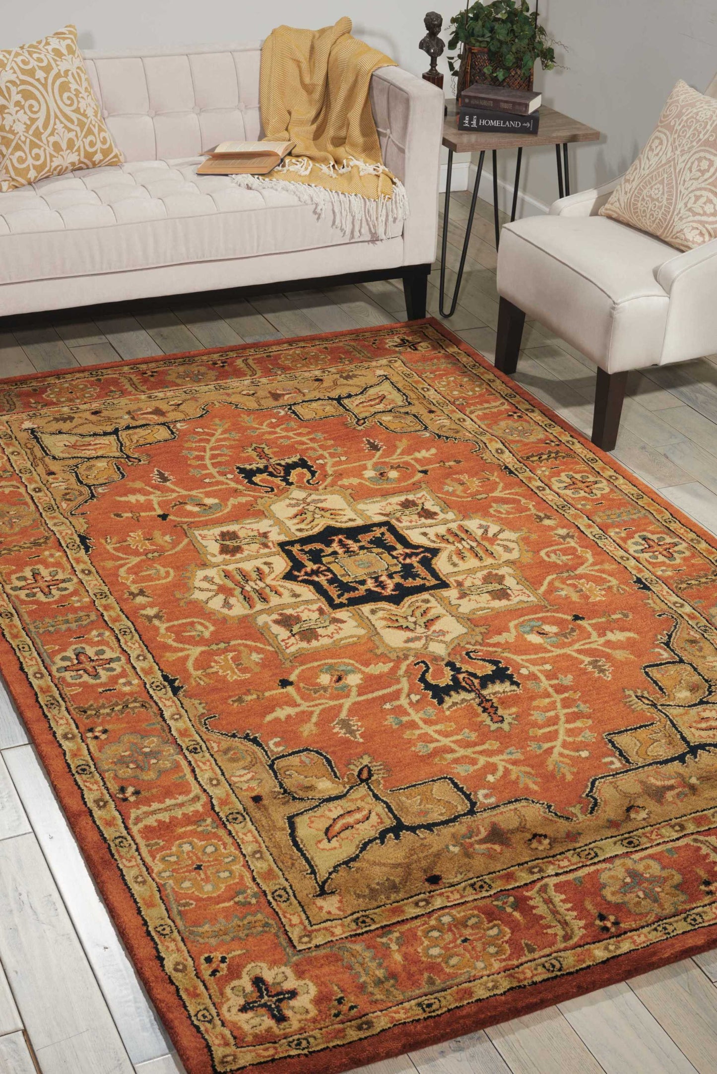 Nourison Home Jaipur  Brick  Traditional