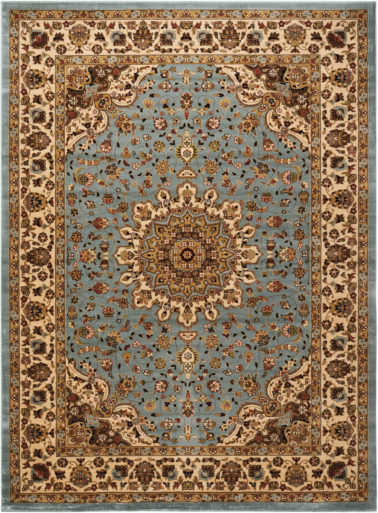 Nourison Home Delano  Blue  Traditional