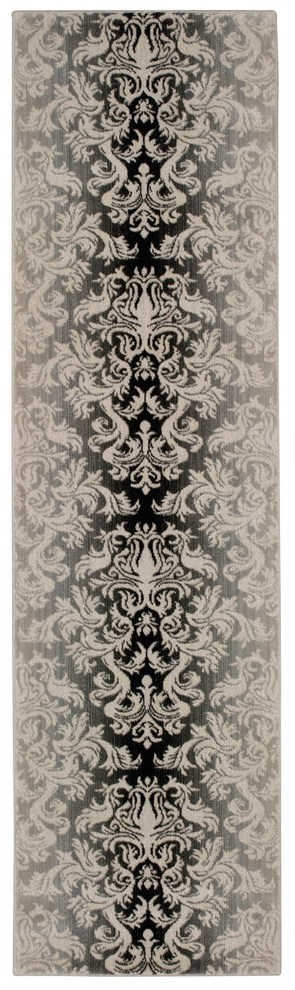 Nourison Home Riviera RI06 Charcoal Transitional Loomed Rug