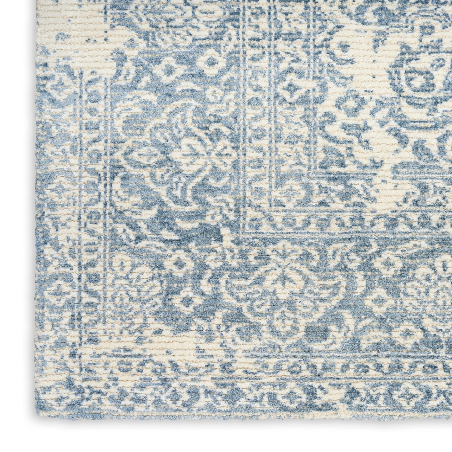 Nourison Home Azalea  Ivory Blue  Traditional