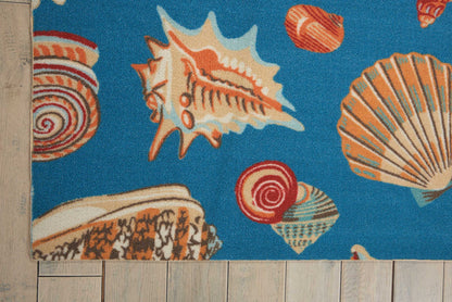 Waverly Sun N Shade  Azure  Contemporary