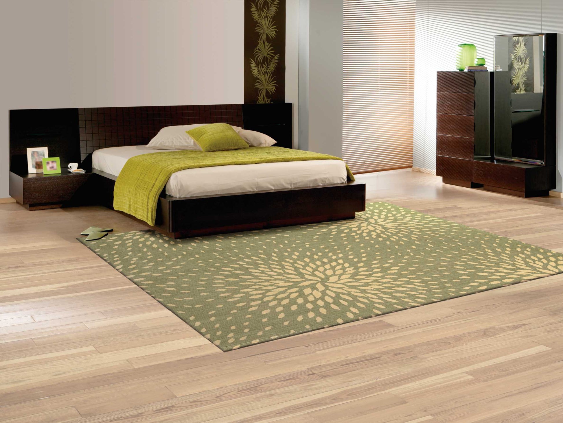 Nourison Home Capri  Light Green  Contemporary