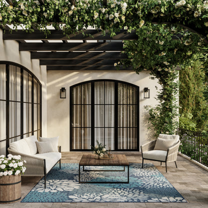 Nourison Home Garden Oasis  Navy  Contemporary