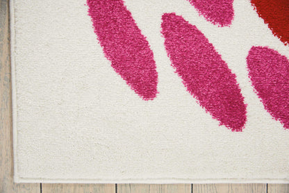 Nourison Home Oakdale  White Multicolor  Contemporary