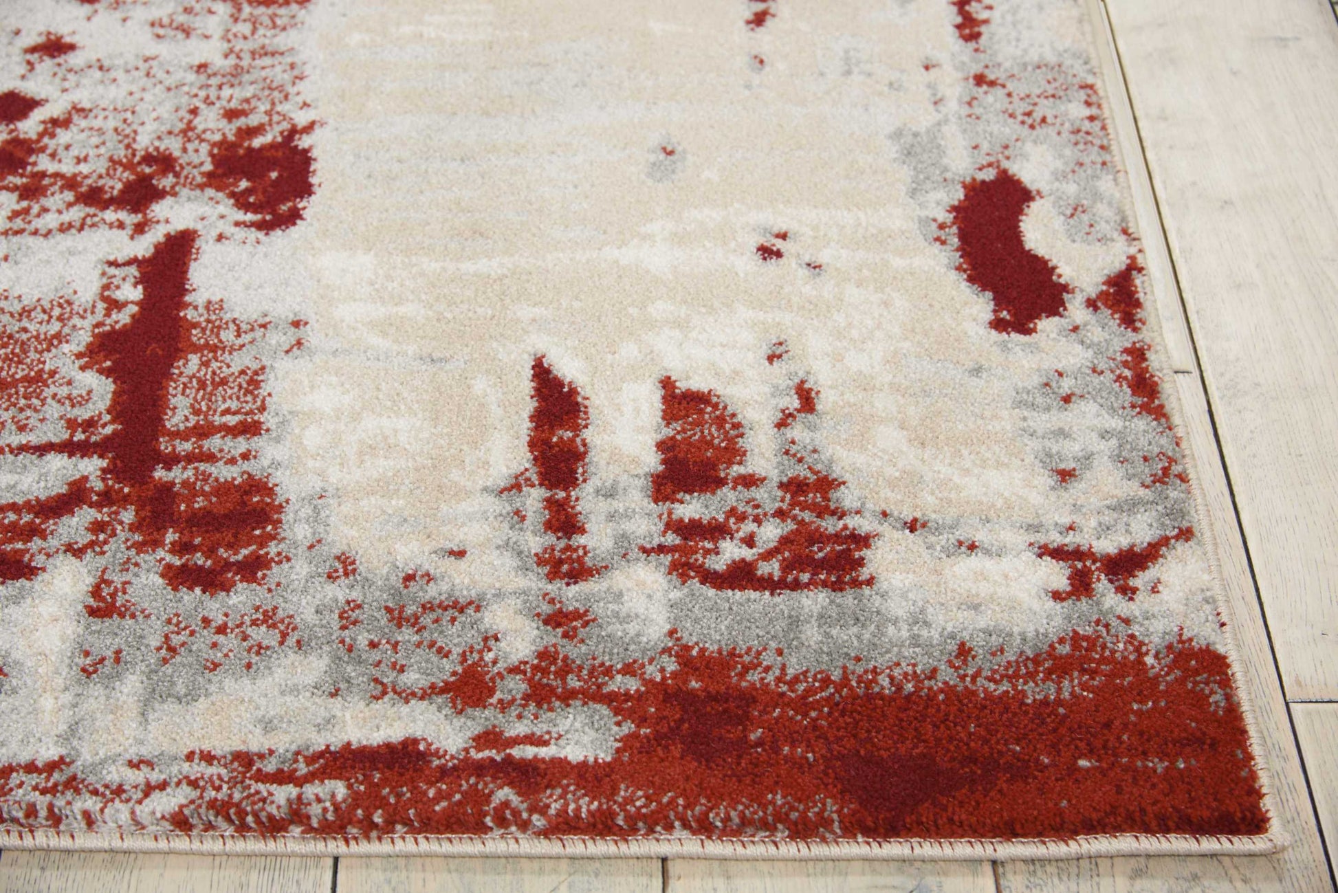 Nourison Home Maxell  Ivory Red  Contemporary