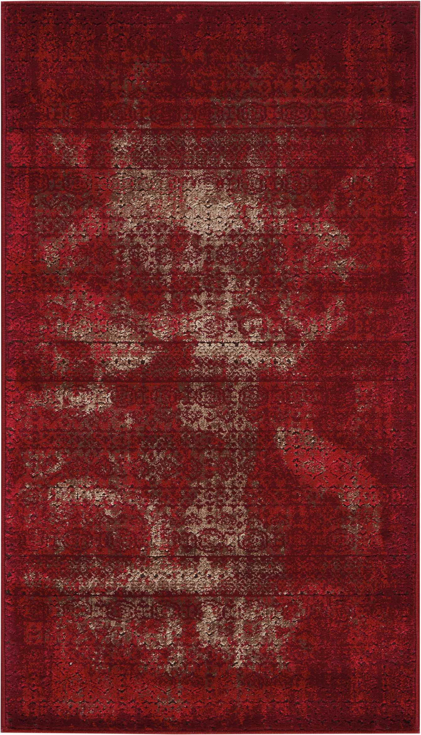 Nourison Home Karma KRM01 Red Traditional Power-loomed Rug