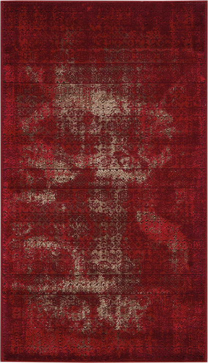 Nourison Home Karma KRM01 Red Traditional Power-loomed Rug