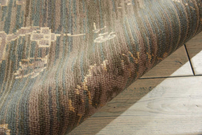 Nourison Home Silk Elements  Azure  Traditional