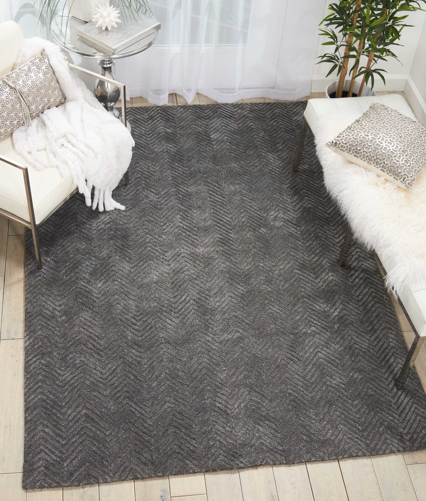 Nourison Home Deco Mod  Grey  Transitional
