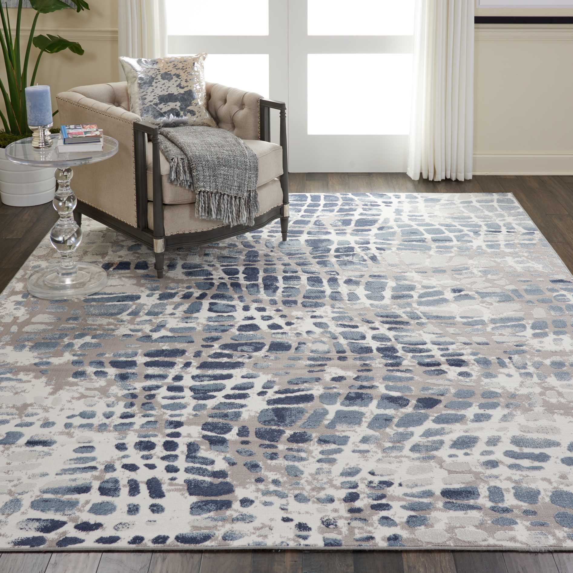 Nourison Home Urban Decor  Ivory Grey  Contemporary