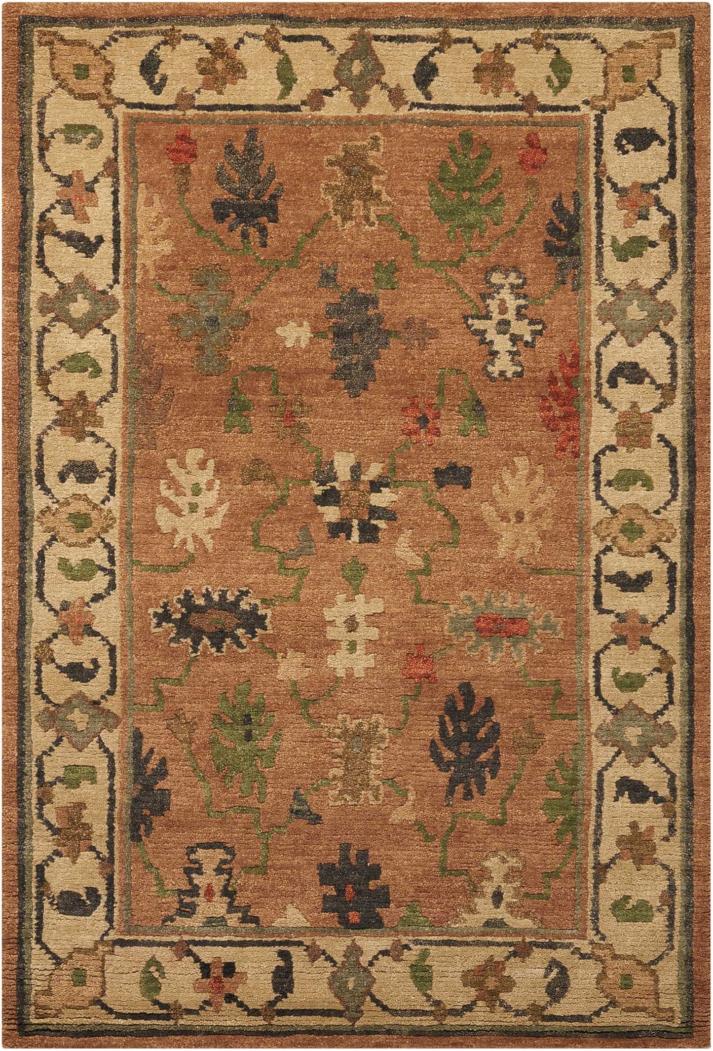 Nourison Home Tahoe TA05 Copper Traditional Knotted Rug