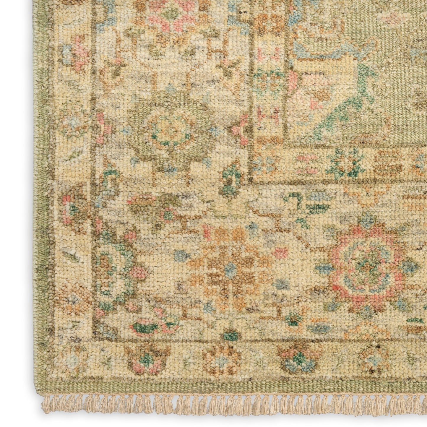 Nourison Home Heritage Vine  Green  Traditional