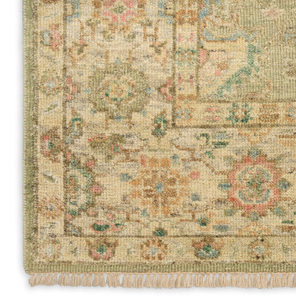 Nourison Home Heritage Vine  Green  Traditional