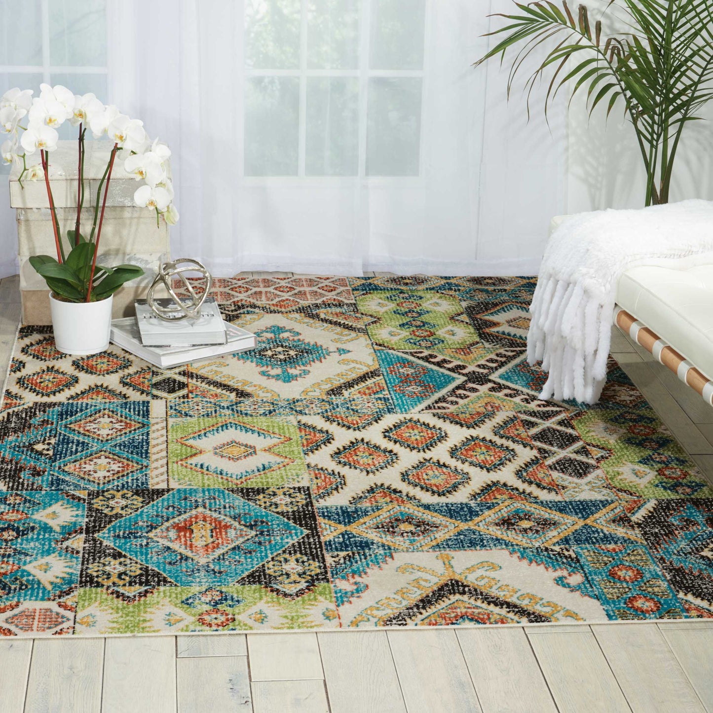 Nourison Home Aria  Indigo  Traditional