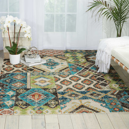 Nourison Home Aria  Indigo  Traditional