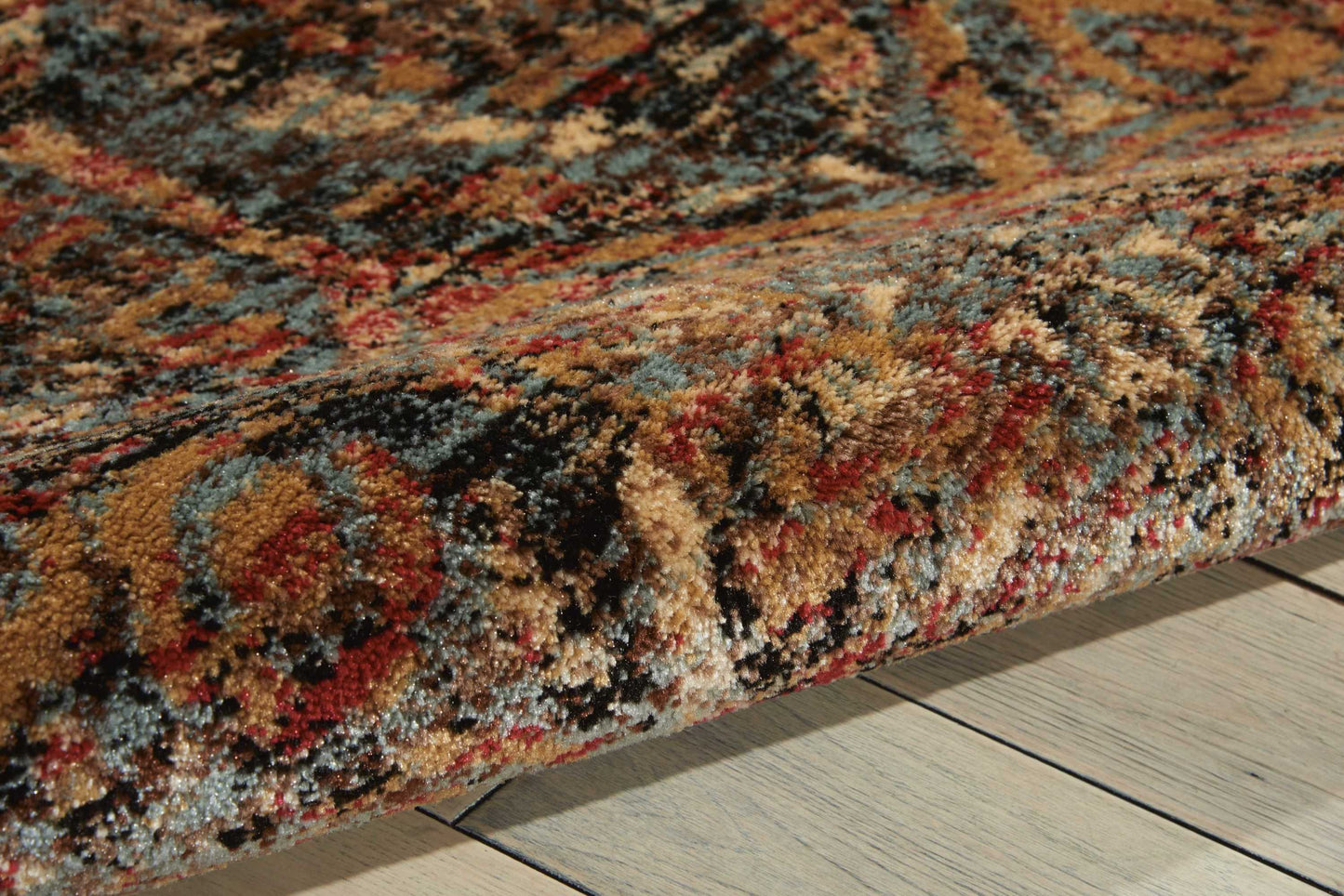 Nourison Home Delano  Blue  Traditional