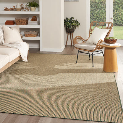 Nourison Home Courtyard  Green  Contemporary