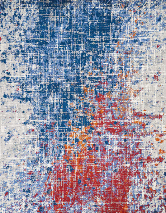 Nourison Home Twilight  Red Blue  Contemporary