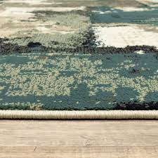 Oriental Weavers Evandale 9854A Beige Blue Contemporary Machinemade Rug