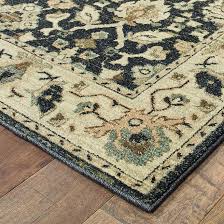 Oriental Weavers Raleigh 8026P Navy Ivory Traditional Power-Loomed Rug