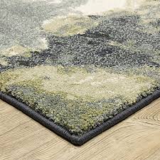 Oriental Weavers SENECA SE11A Blue Green Contemporary Power-Loomed Rug