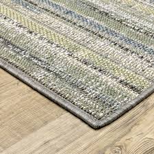Oriental Weavers Cyprus 2102E Blue Green Traditional Power-Loomed Rug
