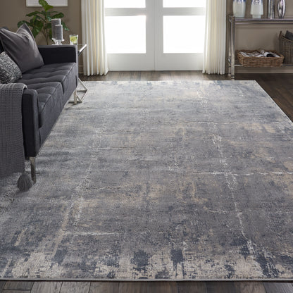 Nourison Home Rustic Textures  Grey Beige  Contemporary