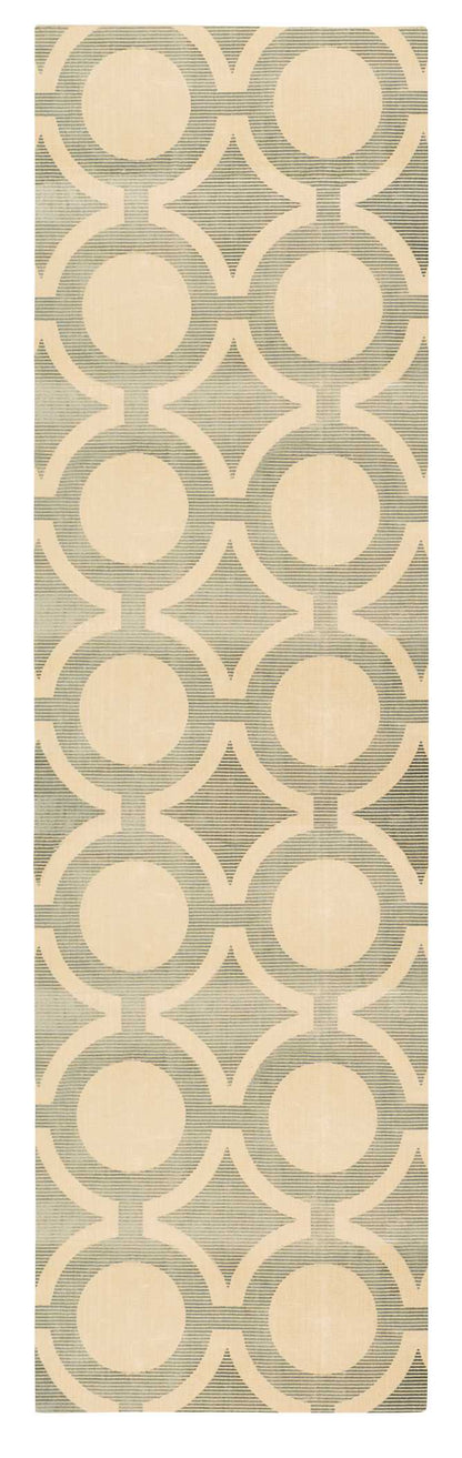 Nourison Home Luminance LUM01 Cream Grey Transitional Loomed Rug