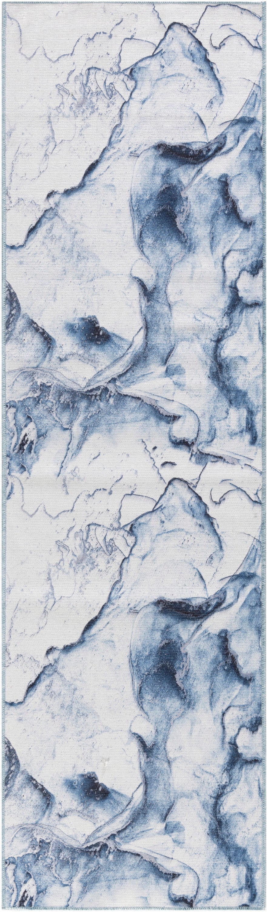 Daydream DDR01 Ivory Blue 5x7 Power-loomed Rug