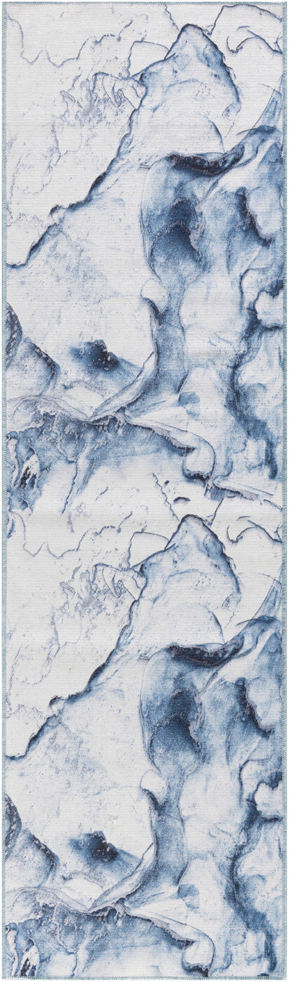 Daydream DDR01 Ivory Blue 5x7 Power-loomed Rug