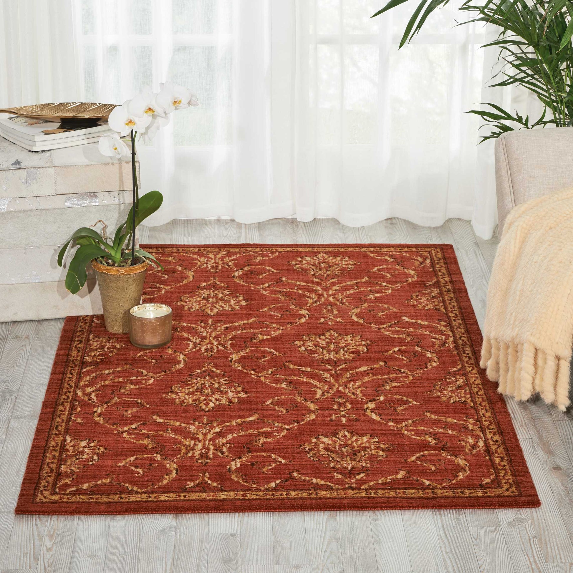 Nourison Home Radiant Impression  Persimmon  Traditional