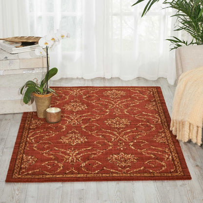 Nourison Home Radiant Impression  Persimmon  Traditional