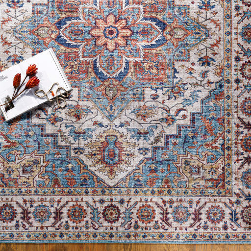 Surya Iris IRS-2301 Dark Blue Traditional  Rug