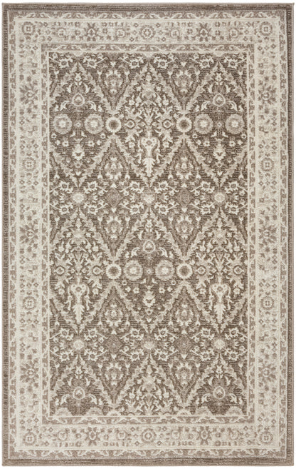 Nourison Home Eco Cycle ECY04 Ivory Mocha Traditional Loom-woven Rug