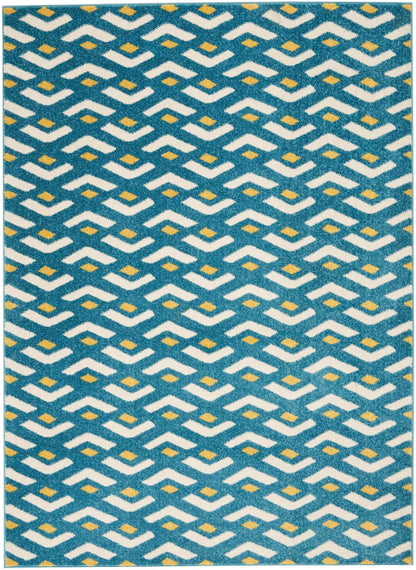 Nourison Home Harper DS300 Blue Contemporary Power-loomed Rug